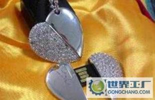 創(chuàng)新數(shù)碼禮品 從珠寶心形U盤到鑲鉆U盤的藝術(shù)與科技融合